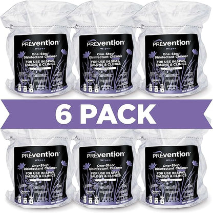 All Purpose Disinfecting Wipes – Cleaning Wipes Canister, Bulk Cleaner Towelettes for Salons, Spas, Clinics, Studios – Hospital Grade Surface Sanitizing – 160 Count per Refill Bag (6 Pack)