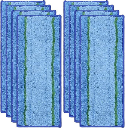 Washable and Reusable Dry Wet Mopping Pads Replacement Parts Compatible for iRobot Braava Jet m6 (6110) (6012) (6112) (6113) Ultimate Robot Mop Pads Accessories (4 Blue Wet Pad)