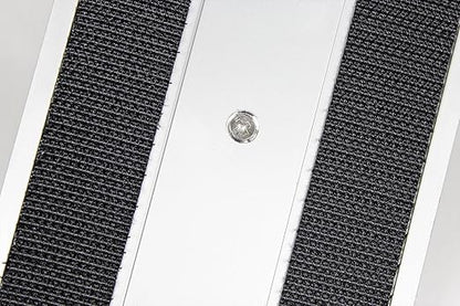 Flat Mop Plate Frame for Microfiber Pads, Commercial-Grade Aluminum with 360° Swivel, Hook and Loop Fastening, Lightweight and Durable, Gray, Frame Only, 24 Inches