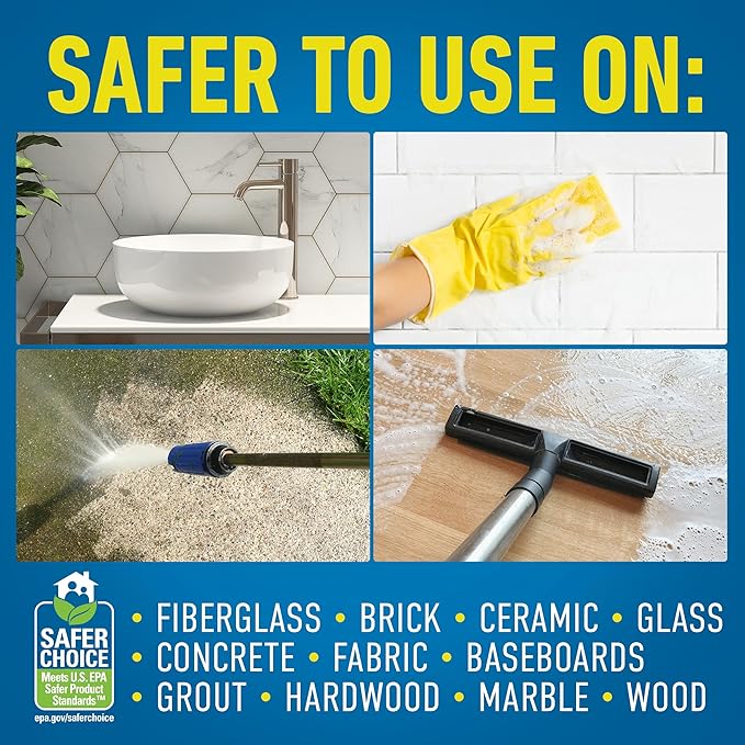CLR Mold & Mildew Clear, Bleach-Free Stain Remover Spray Works on Fabric, Wood, Fiberglass, Concrete, Brick, Glass, and More - EPA Safer Choice, 32 Fl Oz (Pack of 2)