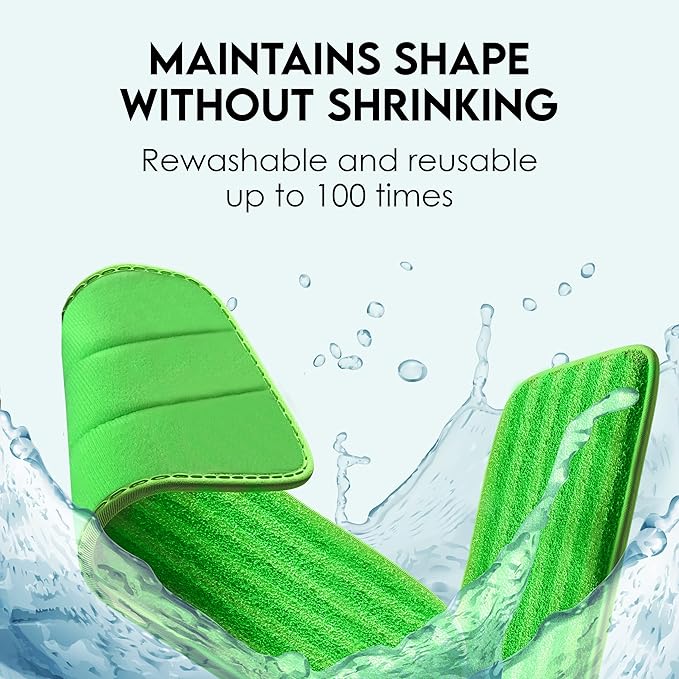 Reusable Floor Mop Pads - Swiffer Wet Jet Compatible Refills 2 Pack - Machine Washable, 12-inch Microfiber Mop Swiffer Wet Pads - Eco-Friendly Household Cleaning Supplies