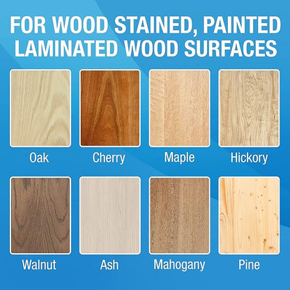 MiracleWipes for Wood Surfaces, Remove Dirt and Grime Buildup, Clean, Protect, and Polish Cabinets, Furniture, and Wood Floors, Great for Kitchen and Bathroom Cleaning Support - 60 Count
