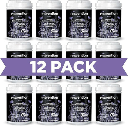 All Purpose Disinfectant Wipes – Cleaning Wipes Canister, Bulk Cleaner Towelettes for Salons, Spas, Clinics – Hospital Grade Surface Sanitizing – 160 Count per Canister (12 Pack)