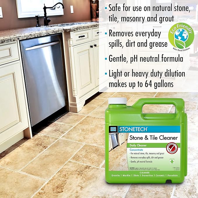 STONETECH Stone & Tile Cleaner, 1 Gallon (3.8L) Bottle