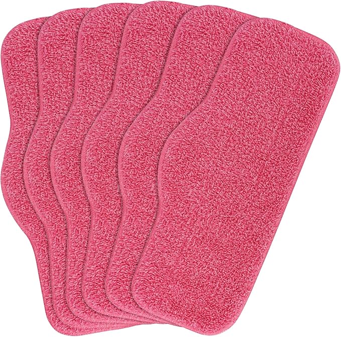 BeiLan Microfiber Steam Mop Pads Compatible with Schenley Steam Mop Cleaner - 6 Pack Washable and Reusable Replacement Mop Pads Accessories - Also Fit for swiffer wet jet