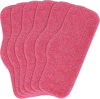 BeiLan Microfiber Steam Mop Pads Compatible with Schenley Steam Mop Cleaner - 6 Pack Washable and Reusable Replacement Mop Pads Accessories - Also Fit for swiffer wet jet