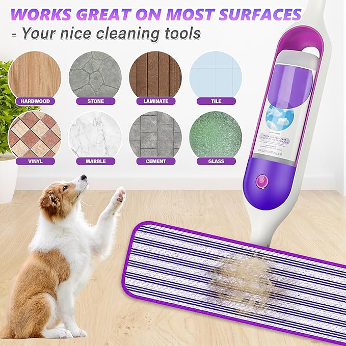 Reusable Mop Pads Refills for Swiffer PowerMop - Microfiber Wet Pads Refill Spray Mop Reusable Pads for Swiffer Mop, Also can be Disposable Power Mop Pads Refills for Multi-Surface Cleaning, 24PCS