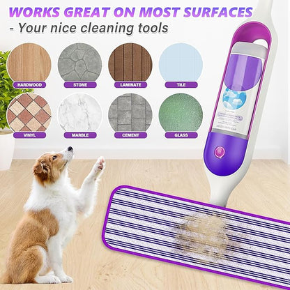 Reusable Mop Pads Refills for Swiffer PowerMop - Microfiber Wet Pads Refill Spray Mop Reusable Pads for Swiffer Mop, Also can be Disposable Power Mop Pads Refills for Multi-Surface Cleaning, 24PCS