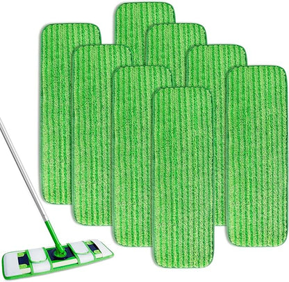 8 Pack Wet Pads Refill for Swiffer, XL Dry Sweeping Cloths, Reusable Mop Pads for Swiffer