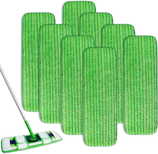 8 Pack Wet Pads Refill for Swiffer, XL Dry Sweeping Cloths, Reusable Mop Pads for Swiffer