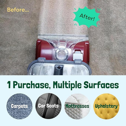 Sunny & Honey Carpet Miracle - Carpet Cleaner Shampoo - Deep Stain Remover & Odor-Deodorizing Formula - Rug Shampoo & Upholstery Cleaner Solution (128 Fl Oz, Spring Mint Scent)