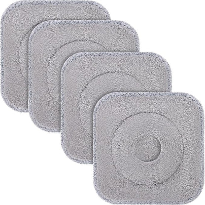 Mop Head Replacements for Floor Cleaning Washable and Reusable Dry Sweeping Cloths Coral Fleece Square Mop Pads Refills