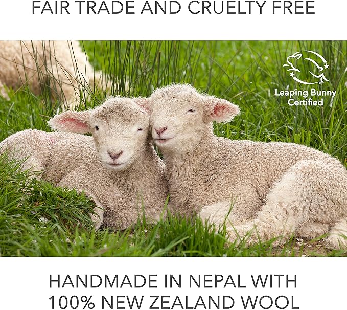Wool Dryer Balls by Friendsheep 3 Pack XL Organic Premium Reusable Cruelty Free Handmade Fair Trade No Lint Fabric Softener Ladybug Trio