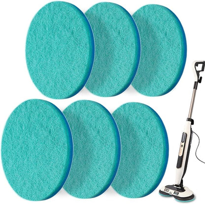 S7000 Series Upgraded Steam&Scrub Mop Pads Kit for Shrak,S8201 S8001 S7001 S7201 S7000AMZ S7005 S7020 S7001C All-in-One Hard Floor Steam Mop (6Green)