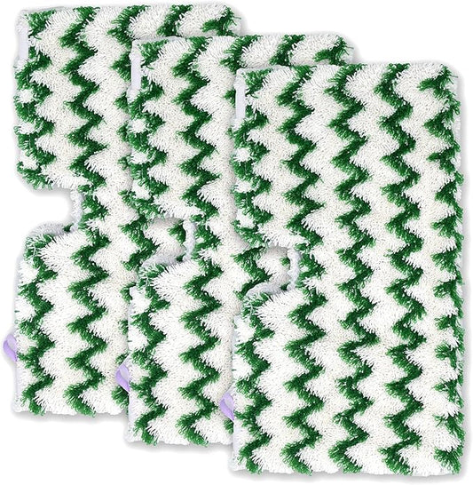 3 Pack Replacement Washable Microfiber Mop Pads Compatible with Shark Steam Pocket Mops S3500 Series S3501 S3601 S3550 S3901 S3801 SE450 S3801CO S3601D, Green, Washable & Reusable …