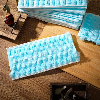 100 Pcs Upgraded Pet Heavy Duty Mop Pads Compatible with Swiffer Mop Refills Multi Surface Dry Cloths Washable Sweeper Flat Mop Pads for Floor Sweeping and Cleaning(Blue)