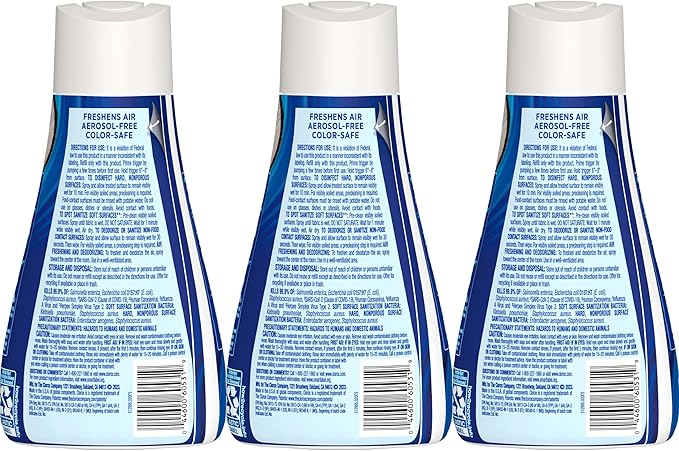 Clorox Scentiva Disinfecting Mist, Coconut and Waterlily, Refill, 16 Fluid Ounces Each, Pack of 3