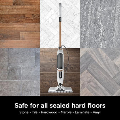 Shark SteamSpot Steam Mop with Steam Blaster Technology, 3 Steam Modes, 2 Washable Pads, XL Removable Water Tank, Lightweight, Steam Cleaner for sealed Hard Floors, Hardwood, Tile, Laminate, S2001