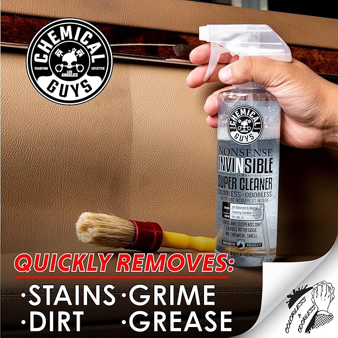 Chemical Guys SPI_993_1602 Nonsense All Surface Super Cleaner (Works on Vinyl, Rubber, Plastic, Carpet) Safe for Home, Garage, Cars, Trucks, SUVs, Jeeps, RVs & More, 16 fl oz, Unscented-2 Pack