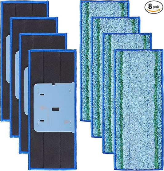 8 Pack Mop Pad for iRobot Braava Jet M6 Ultimate Robot Mop, Upgraded M6 Wet Mopping Pad, Washable Microfiber Replacement Cleaning Pad