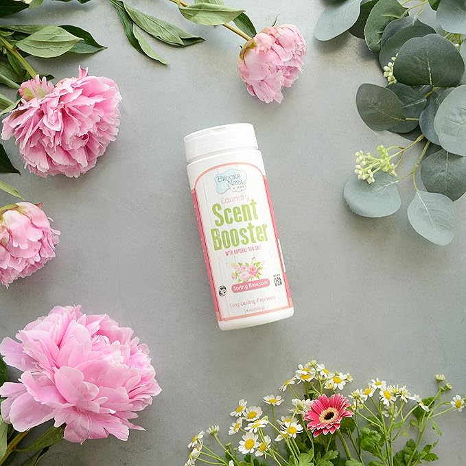 B&N All Natural Brooke & Nora at Home Laundry Scent Booster Made with Natural Sea Salt, Spring Blossom, 18 Ounce