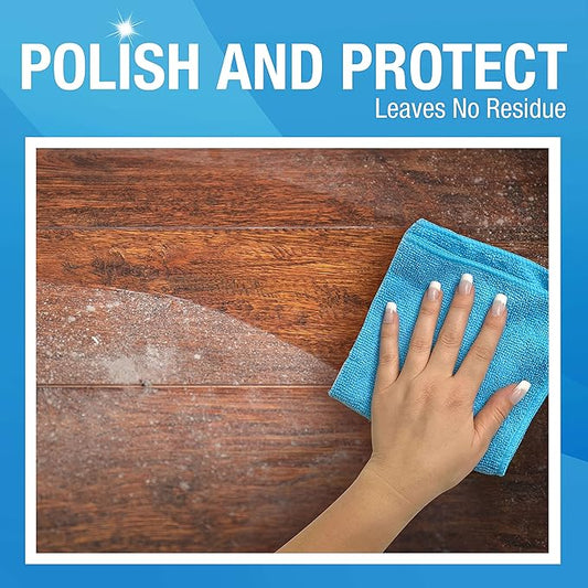 MiracleWipes for Wood Surfaces, Remove Dirt and Grime Buildup, Clean, Protect, and Polish Cabinets, Furniture, and Wood Floors, Great for Kitchen and Bathroom Cleaning Support - 30 Count