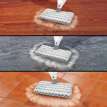 Shark Advanced Microfiber Washable & Reusable Cleaning Pads, Compatible with S3501 & S3601, Lifts & Locks in Dirt, Made for Laminate, Stone, Ceramic & Wood Surfaces, 2 Mop Pads Per Pack, XT3601