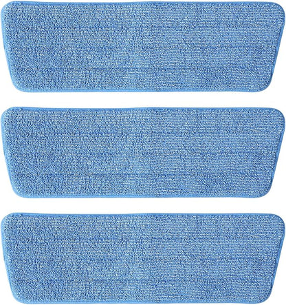 3 Pack Microfiber Mop Pads, Mop Replacement Pads Refills Floor Spray Mop Pads Wet Moping Pads Refill Reusable Pads Suitable for All Spray Mops Cleaning