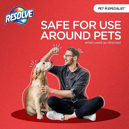 Resolve Pet Specialist Heavy Traffic Foam, Carpet Cleaner, Pet Stain and Odor Remover, 22oz