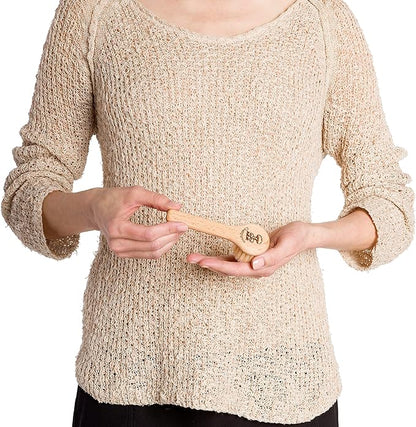 Redecker Mushroom Brush Set, Oiled Beechwood Handles, Natural Pig and Horsehair Bristles, Gently and Thoroughly Clean Mushrooms Without Water, Made in Germany