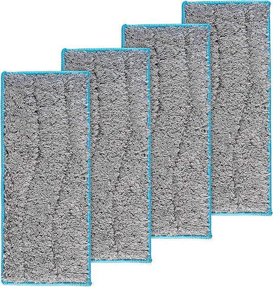 BlueStars 4 Packs Washable and Reusable Wet Mopping Pads for iRobot Braava Jet m6 (6110) (6012) (6112) Ultimate Robot Mop