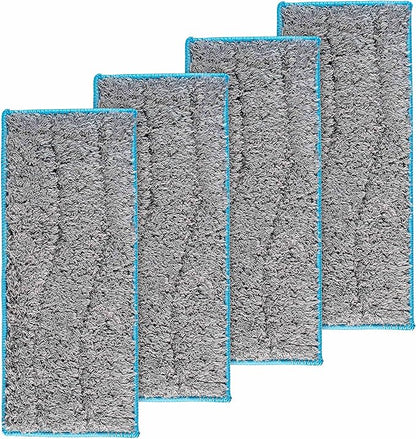 BlueStars 4 Packs Washable and Reusable Wet Mopping Pads for iRobot Braava Jet m6 (6110) (6012) (6112) Ultimate Robot Mop