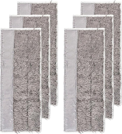 6 Pack Washable Dry Mopping Pads Replacement Compatible for IRobot Braava Jet M6 (6110) (6112) Reusable Robot Mop Microfiber Sweeping Pads