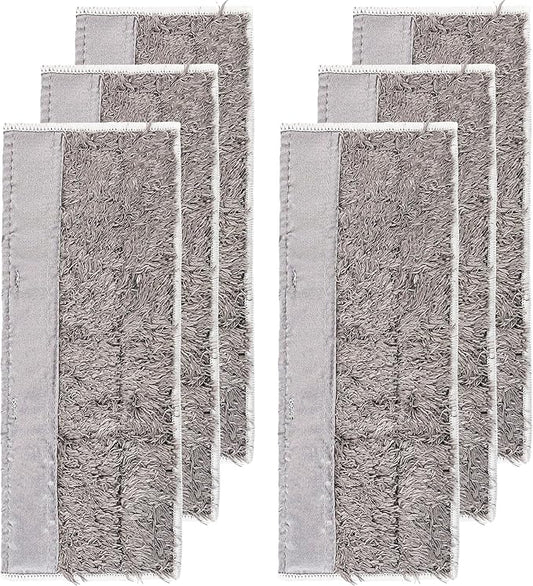 6 Pack Washable Dry Mopping Pads Replacement Compatible for IRobot Braava Jet M6 (6110) (6112) Reusable Robot Mop Microfiber Sweeping Pads