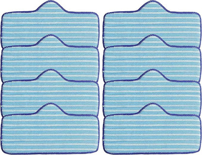 BlueStars (𝟐𝟎𝟐𝟒 𝐮𝐩𝐝𝐚𝐭𝐞) Microfiber Mop Pad for Dupray Neat Steam Cleaner Reusable & Washable - Designed for multiple surfaces, effectively clean hardwood, tile & stone floors - PACK OF 8