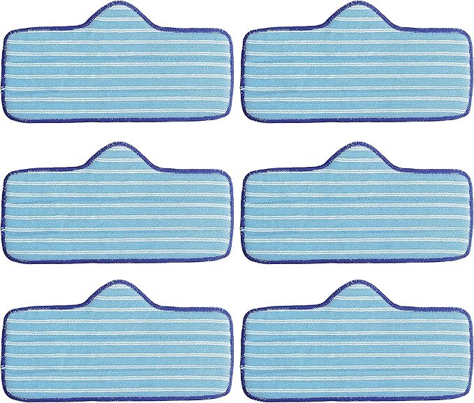 BlueStars Microfiber Steam Mop Pad for Dupray Neat Steam Cleaner Reusable & Washable Replacement Part - Designed for Multiple Surfaces, Effectively Clean Hardwood, Tile & Stone Floors - Pack of 6