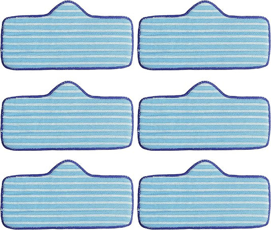 BlueStars Microfiber Steam Mop Pad for Dupray Neat Steam Cleaner Reusable & Washable Replacement Part - Designed for Multiple Surfaces, Effectively Clean Hardwood, Tile & Stone Floors - Pack of 6